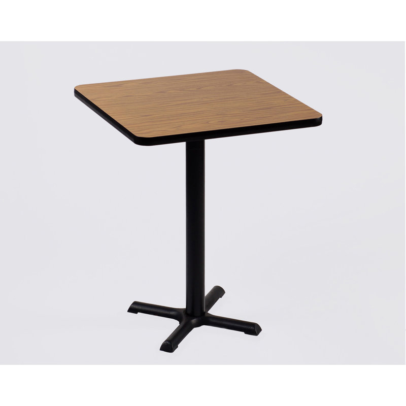 Table carrée pour salle de pause, Carré 30 po, Chêne moyen