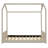 Velvet House Bed Wood Bed-904563310