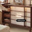 Solid Wood Expandable Storage Cabinet Makeup Table