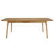Hardvard Indoor Oak and Wood Extendable Dining Table