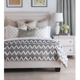 Orson Chevron Cotton 3 Piece Duvet Cover Set