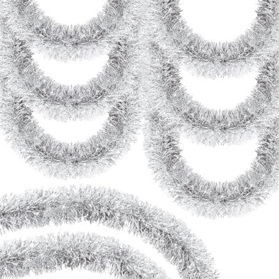 Faux Tinsel 6.1'' Wreath