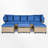 45.33" Wide Wicker Outdoor Patio Daybed With Canopy-1433556468