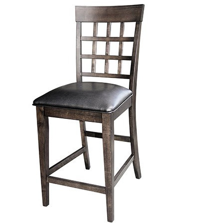 Dixon Upholstered Faux Leather Counter Stool