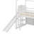 Twin Size Wood House Loft bed with Slide, Storage shelves and Light-93389823