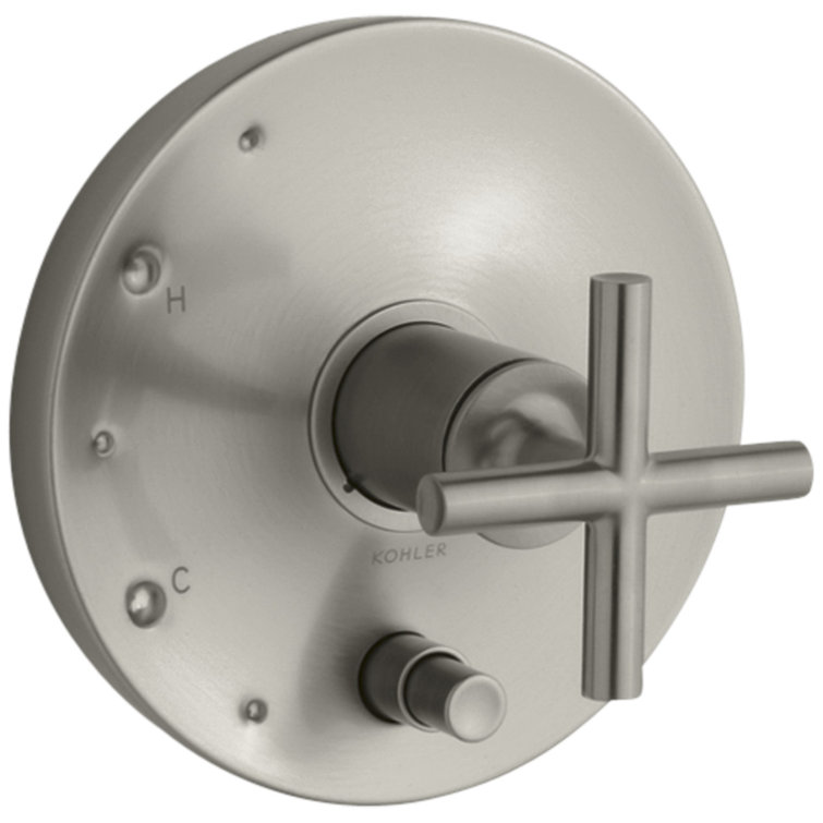 Purist® Rite-Temp Pressure-Balancing Valve Trim with Cross Handles
