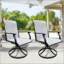 Chaise de patio pivotante en rotin à 360 ° (ensemble de 2)