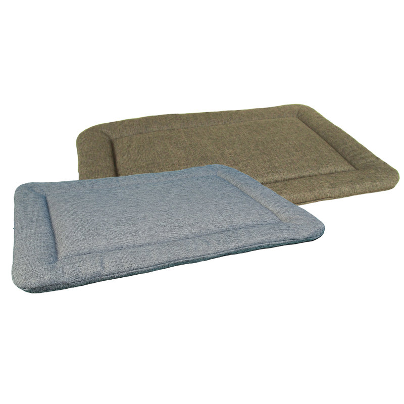 Alex Polyester Pet Bed, Medium (78cm W x 55cm D x 5cm H), Grey