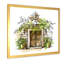 «Vintage Europe Old View Vintage», peinture sur toile encadrée