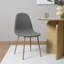 Linen Blend Upholstered Metal Side Chair-11780131-11780135