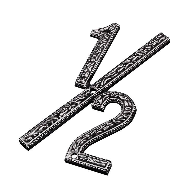 5 po. Numéro de maison San Michele, Étain rétro, 4