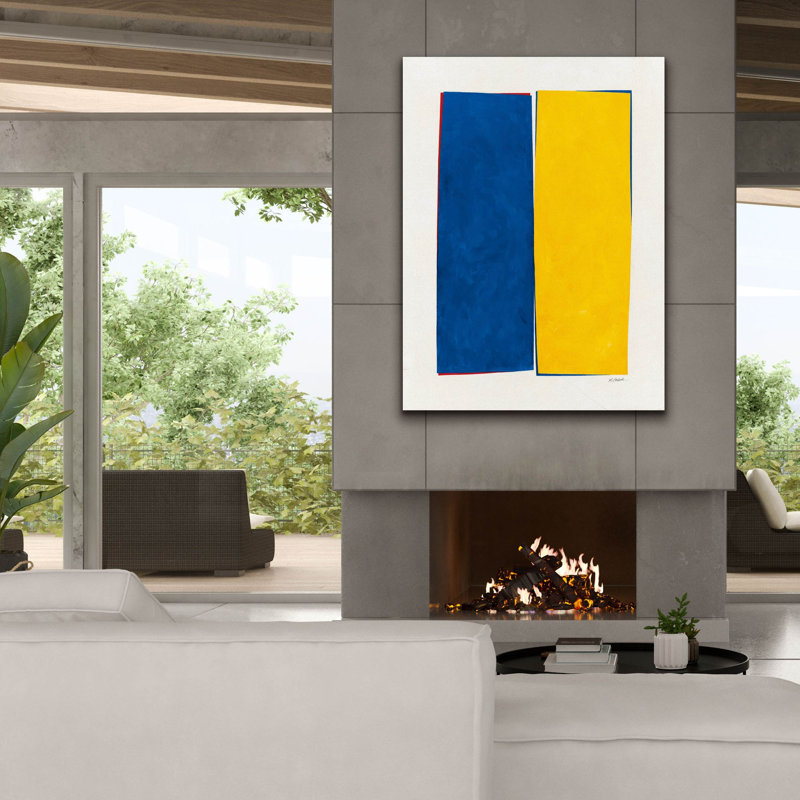 «Monolithe 1» par Mike Schick, art mural sur toile, H 54 po x l 40 po x P 1,5 po