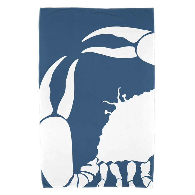 Serviette de plage Shirley Mills, Bleu