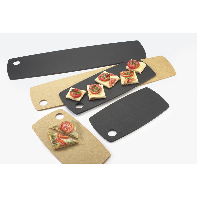 Planche à pain rectangulaire à bord arrondi, H 0,25 po x l 16 po x P 6 po, Noir