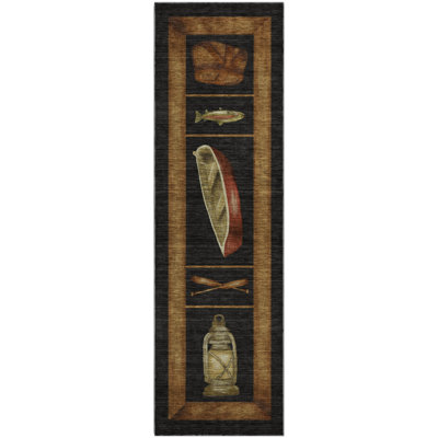 Premium Machine Washable Markhi AMF144 Midnight Rug