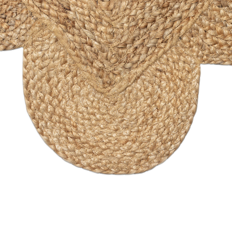 Tapis d'intérieur à bord festonné Bénéfice Naturel, Rectangle 2 pi x 3 pi