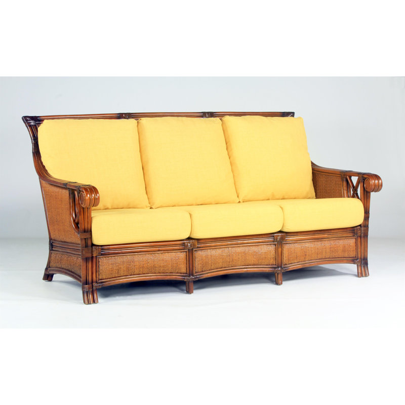 Stotler 75" Cotton Flared Arm Sofa with Reversible Cushions, Meeks Spa