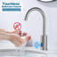 Robinet de lavabo automatique sans contact avec capteur de mouvement et plaque de montage pour installation à 1 ou 3 trous-89060552