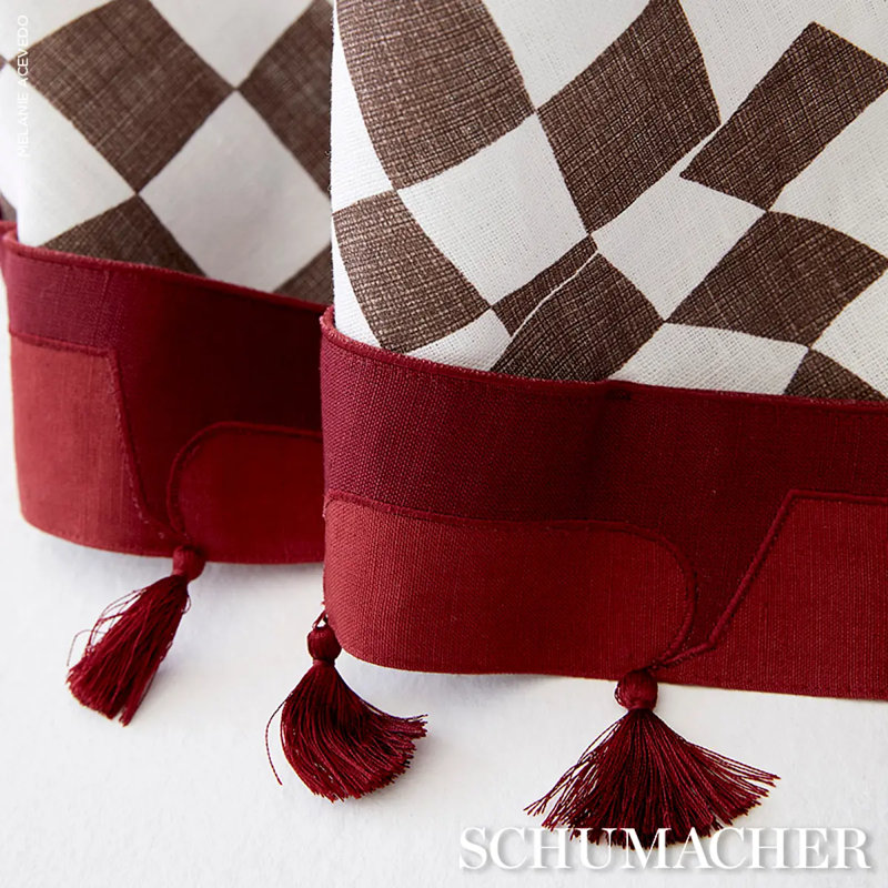 Schumacher x David Kaihoi Pagoda Trim, Red