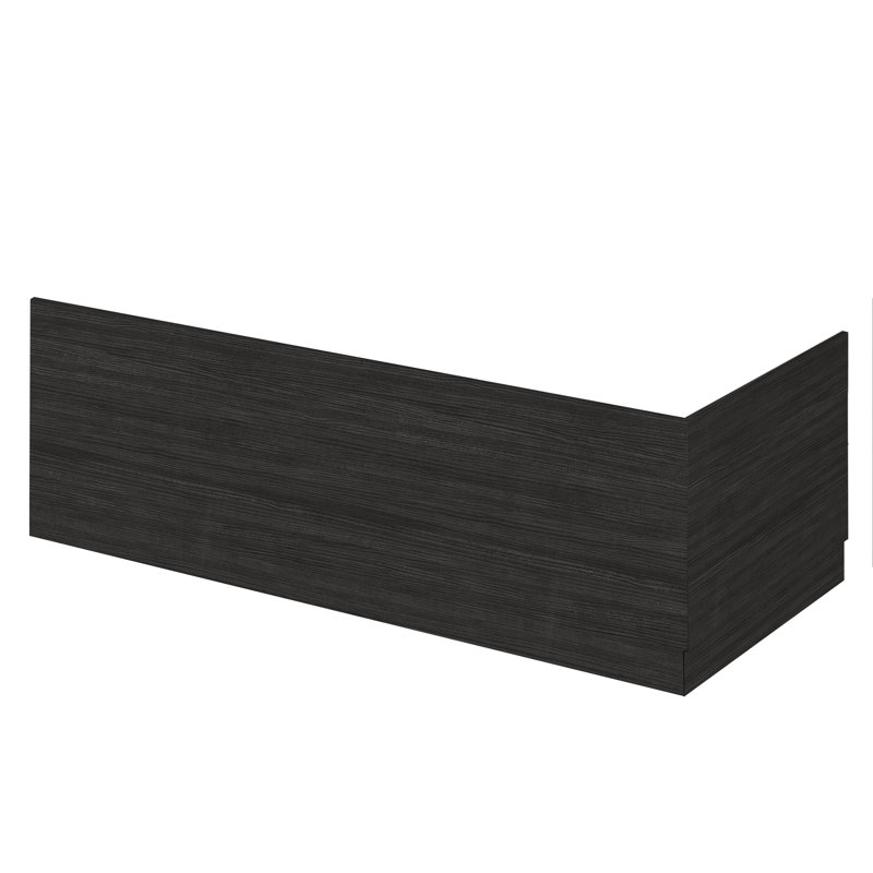 Bath End Panel with Plinth, Hacienda Black