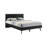 Branon Platform Bed Frame in Wood with Black Finish-1546841666