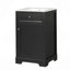 Meuble-lavabo de 20 po avec lavabo, armoire de salle de bain avec porte à fermeture douce, support de rangement et tablette réglable-115688303