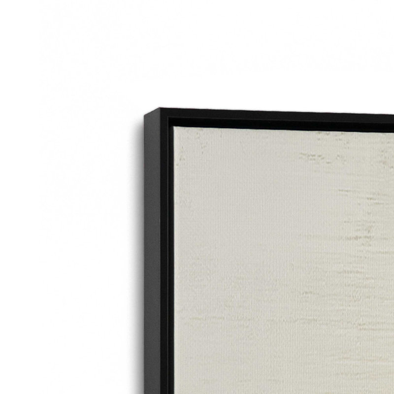 «Waters Edge IV» par James Wiens, reproduction d'art sur toile, H 12 po x l 12 po, Cadre flottant, Noir