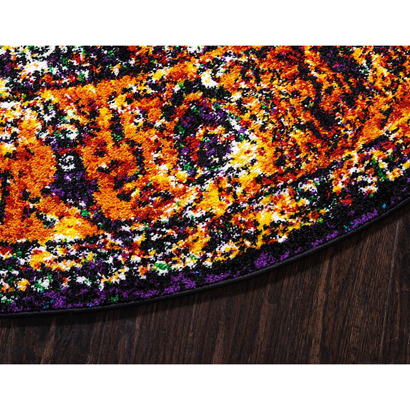 Walmoor Oriental Indoor Rug, Round 8'