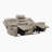 Ensemble de salon inclinable 3 pièces Hwang Plliow-731270710