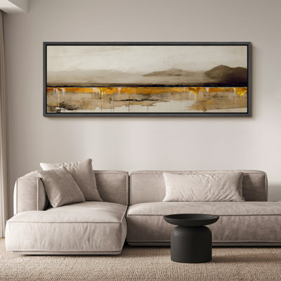 Minimal Landscape " Abstract Earth Tones Nature Landscape Rustic Retro Art Decor Extra Large Pictures "