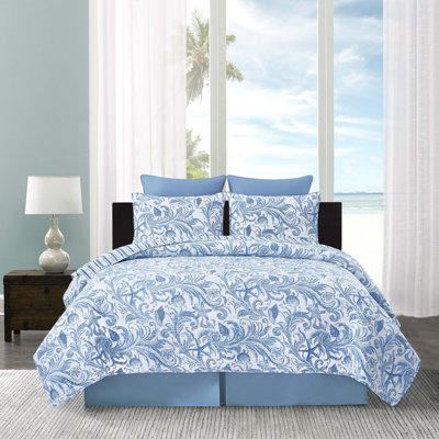 Tidal Waves Full/Queen 3-Piece Quilt Bedding Set