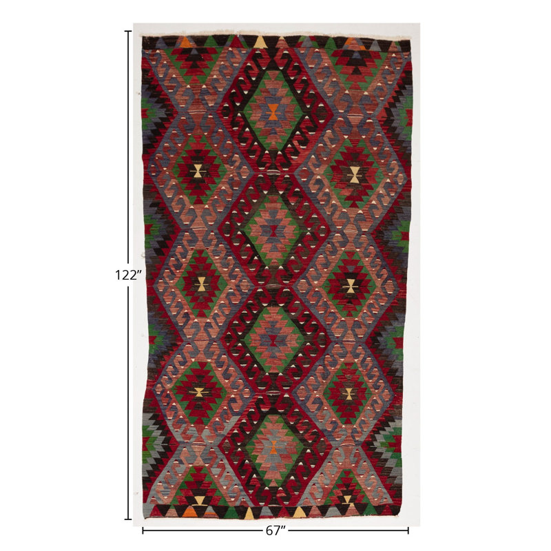 Flatweave Ikat Area Rug