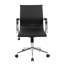 Fauteuil de direction à dossier moyen avec support lombaire et base chromée Techni Mobile