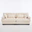 Deep Seat Sectionals, Wood Frame Modern Beige Loveseat For Home