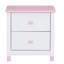 Wooden Nightstand With Two Drawers For Kids, End Table For Bedroom-1992284395