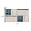 Buffet modulaire en bois massif de cerisier 62,99 po, armoire de rangement multifonctionnelle, meuble télé de salon et commode de chambre d'enfant