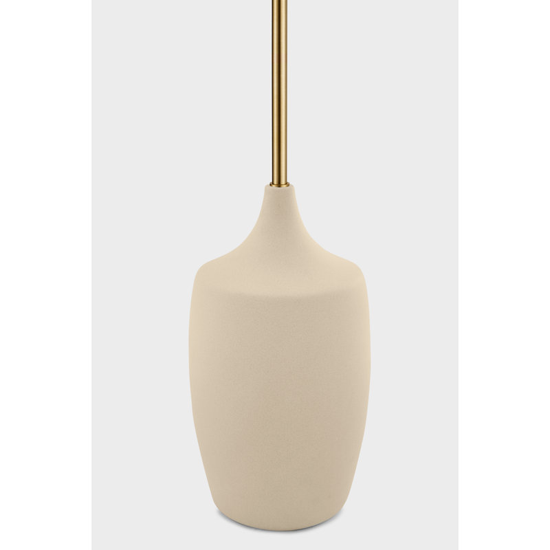 Richard June Transitional Sayer Floor Lamp, Ivory