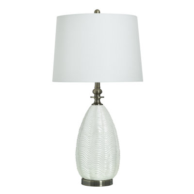 Lampe de table côtière Marina Frosted Ripple