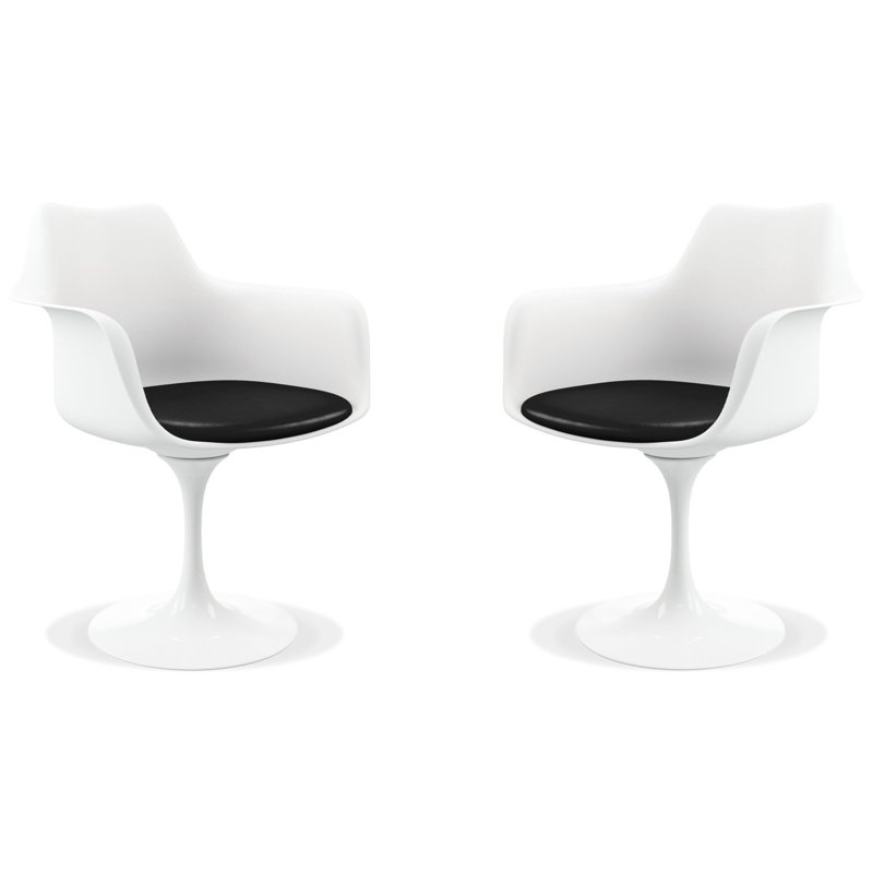 Fauteuil tulipe pivotant, ensemble de 2 chaises