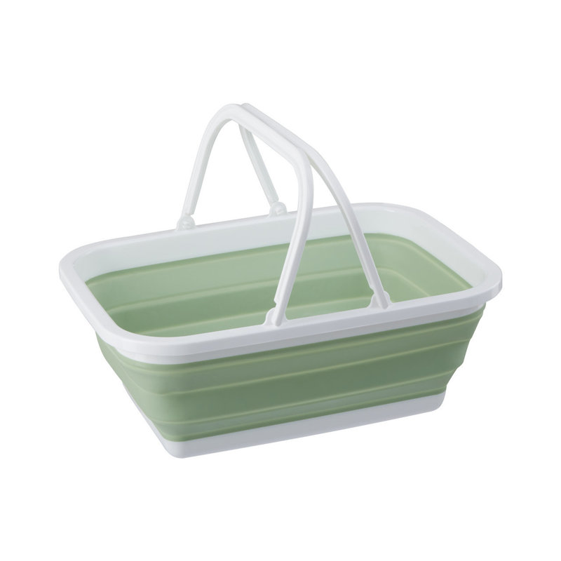 Premier Housewares Plastic Decorative Basket, Green