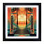 Sunrise Art Deco No.1 - Framed Print-553741837