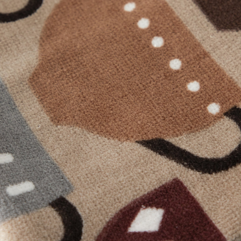 Coffee Print Brown Cotton Kitchen Towel Set