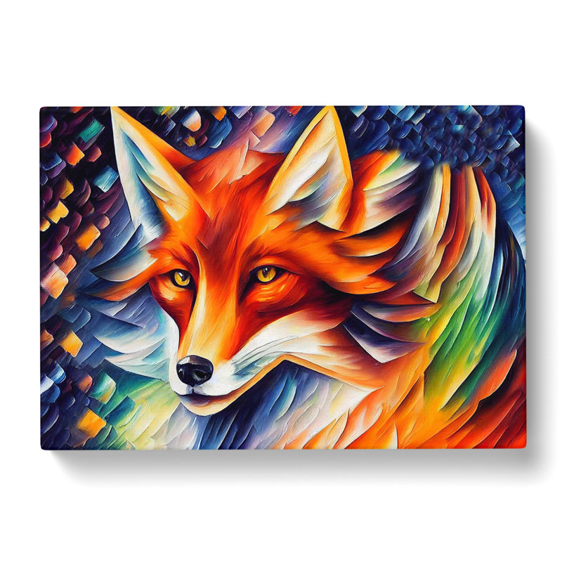 Fox Painting Vol.7 Abstract - Wrapped Canvas, 50cm H x 76cm W x 3cm D