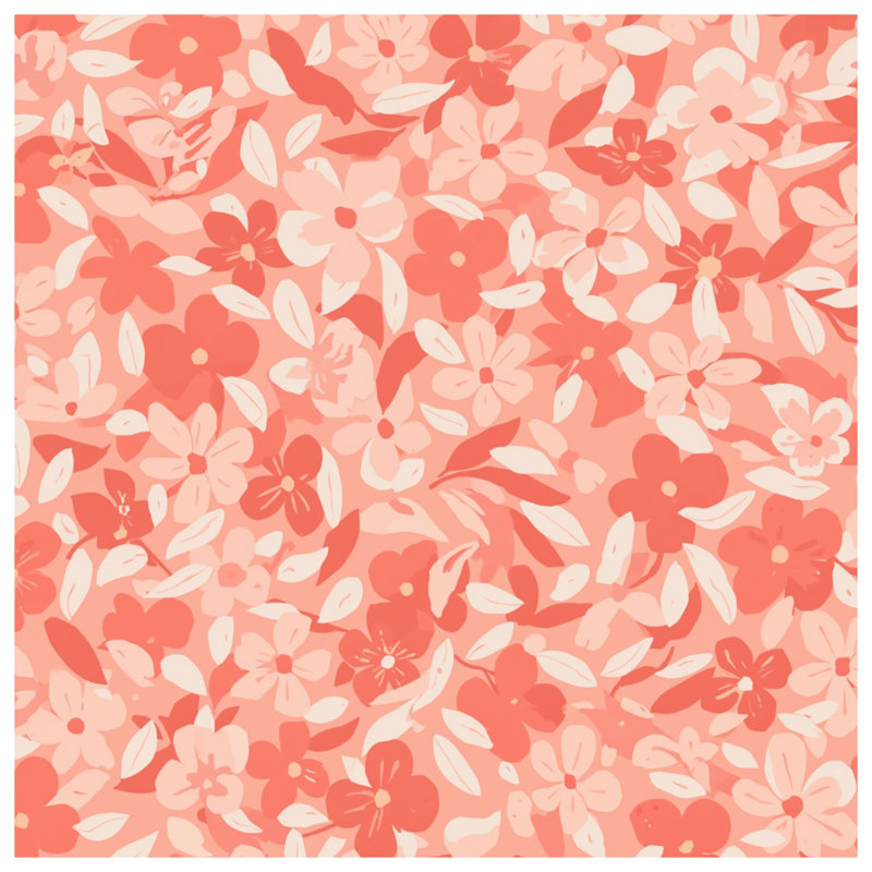 Pink Floral Pattern Comforter, Queen
