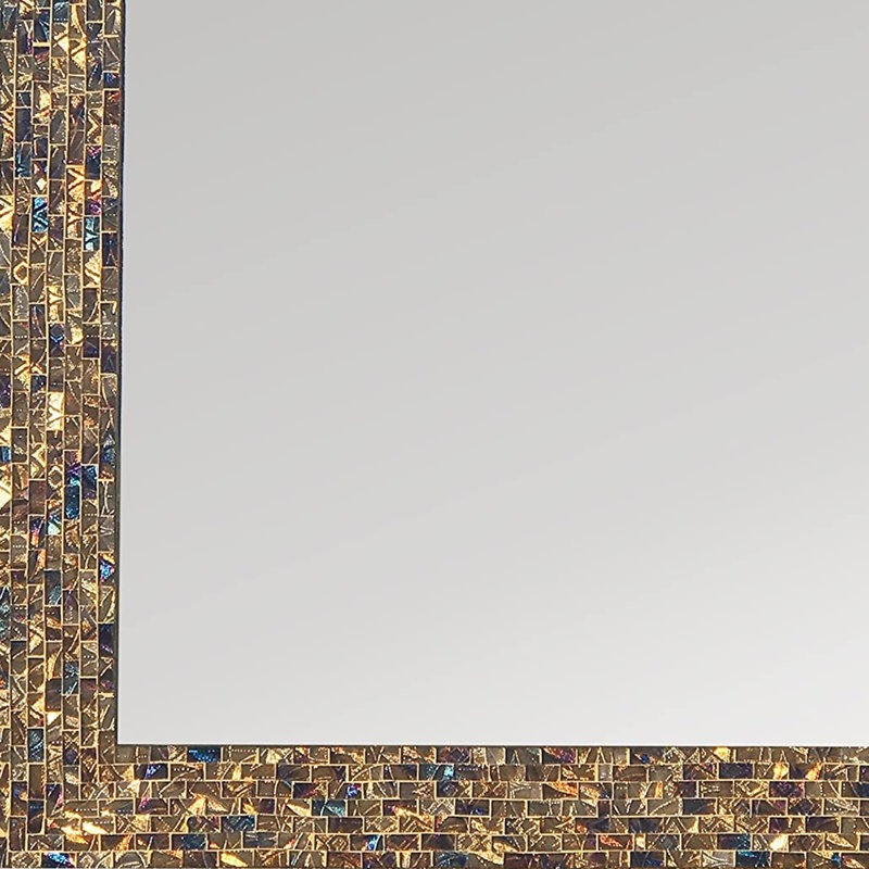 Miroir d'appoint Mosaic, Doré