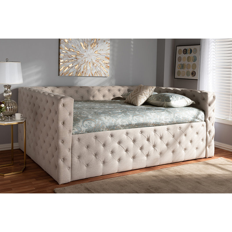 Lit de jour Pendergrass, Grand, Beige clair