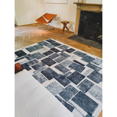 Geometric Recycled P.E.T Area Rug