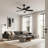 Lowden 44-inch indoor LED fan with American Walnut reversible blades with light kit included-735540549