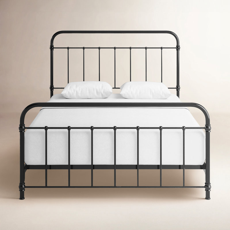 Niles Metal Bed, Queen, Black