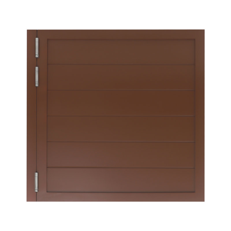 Porte de séparation en bois 35,4 x 35,4 po, Brun